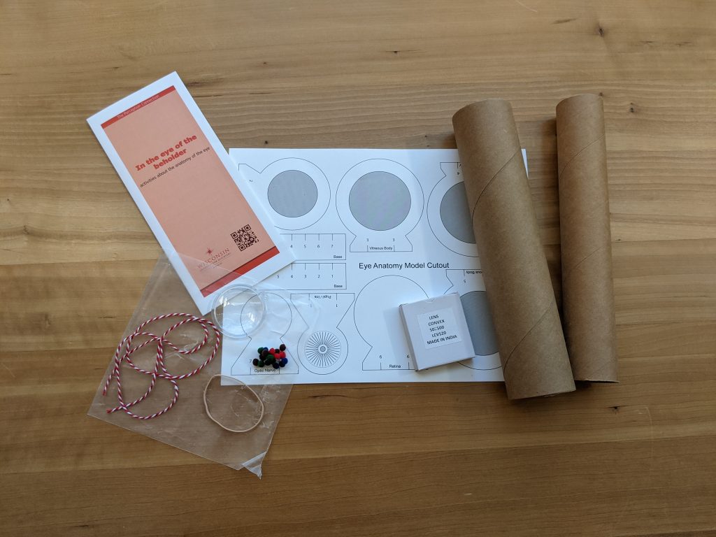 With this kit, the kids learn about eye anatomy, and make some models of the eye!