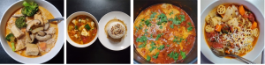 sames series of food shown in color