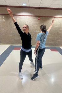 Dancers rehearsing