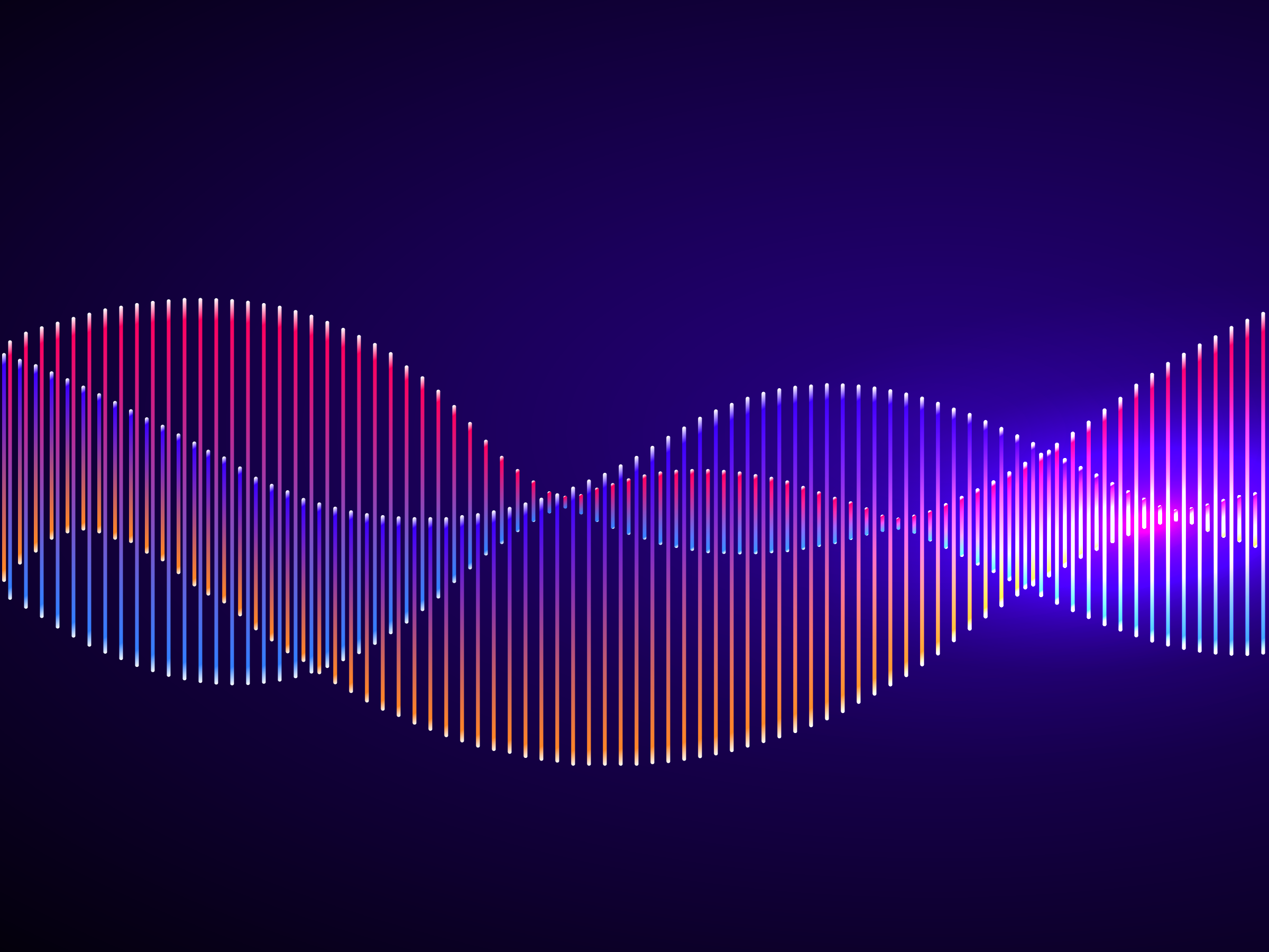 Decorative waves representing sound waves